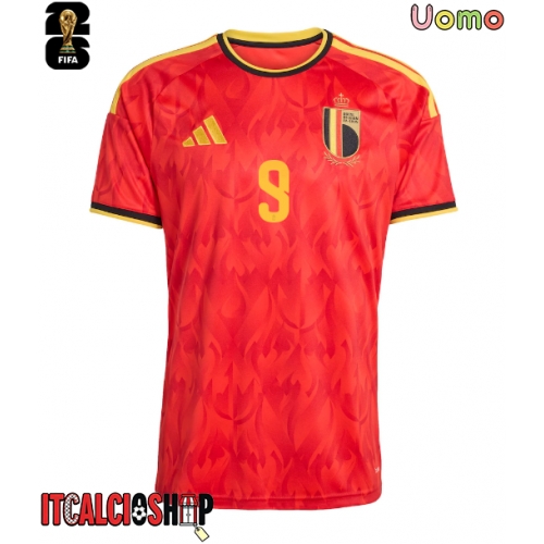 Belgio Romelu Lukaku #9 Prima Maglia Mondiali 2026 Manica Corta